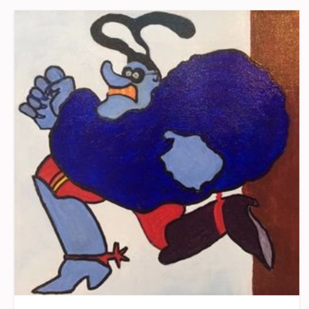 Blue Meanie/Yellow Submarine Painting 8x10